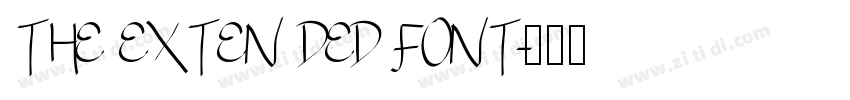 THE EXTEN DED FONT字体转换
